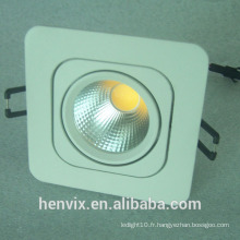 220v CRI&gt; 80ra rectangulaire 10w led encastré downlight